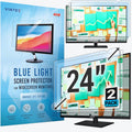 24 in Anti-Glare Blue Light Screen Protector Panel 2-Pack - Eye