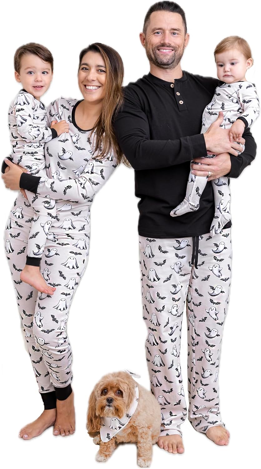 Matching Family Pajamas Sets for Christmas and Halloween Fun