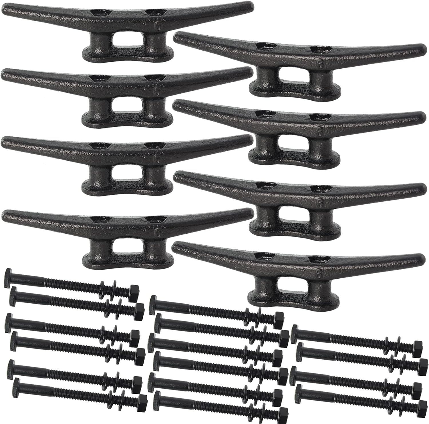 Dock Cleats 6 Inch with Hardware for Secure Boat Tying