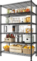 REIBII 71in H Metal 6-Tier Storage Shelves - Heavy Duty 1200LB