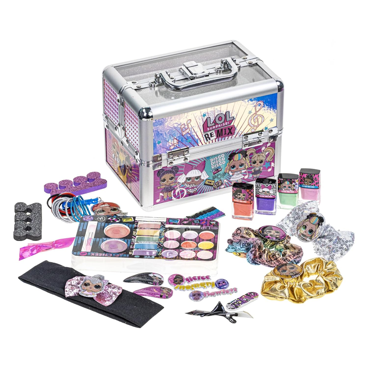 L.O.L. Surprise! Train Case Makeup Set for Creative Fun