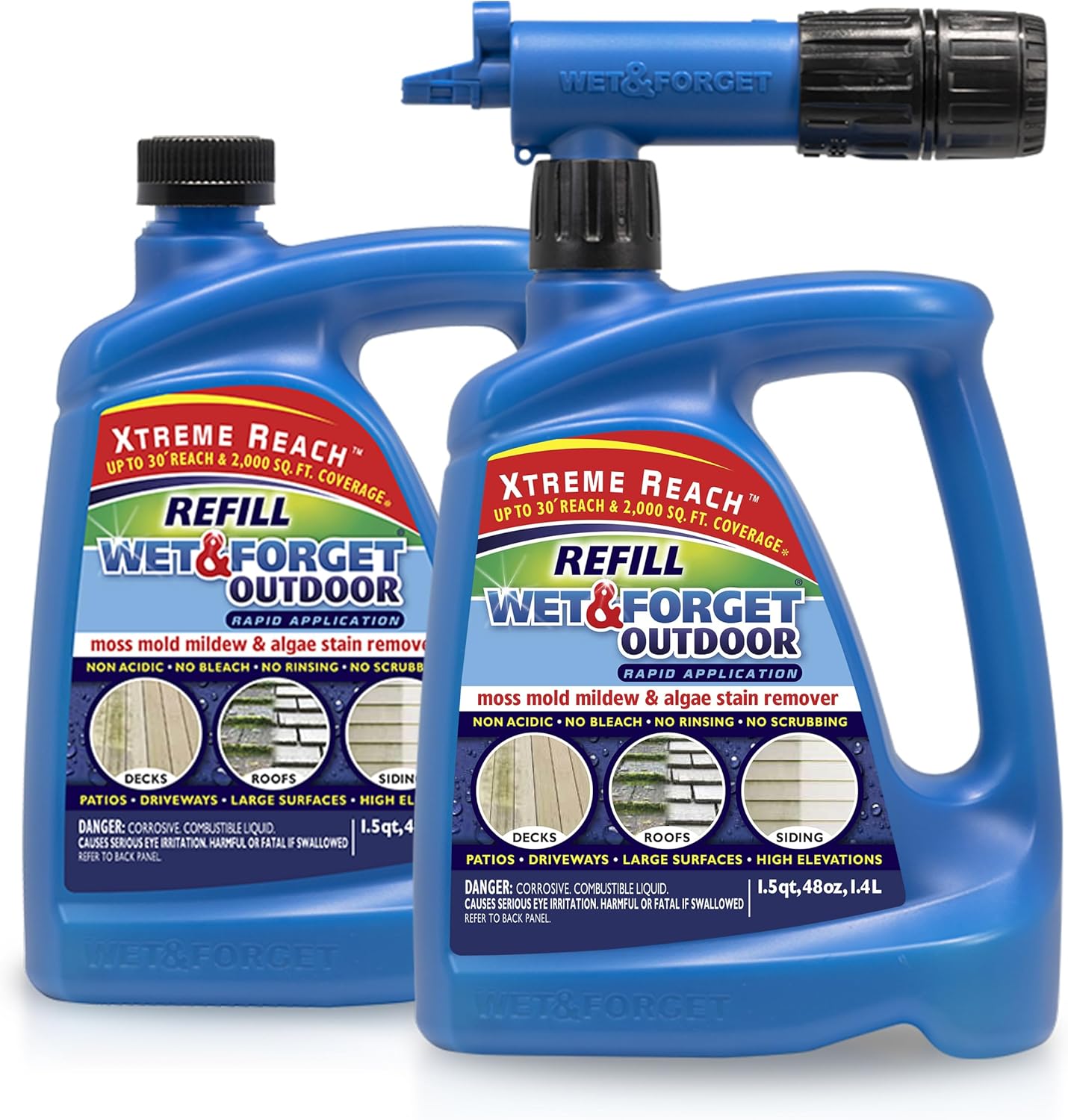 Wet & Forget Outdoor Stain Remover with Xtreme Reach Nozzle