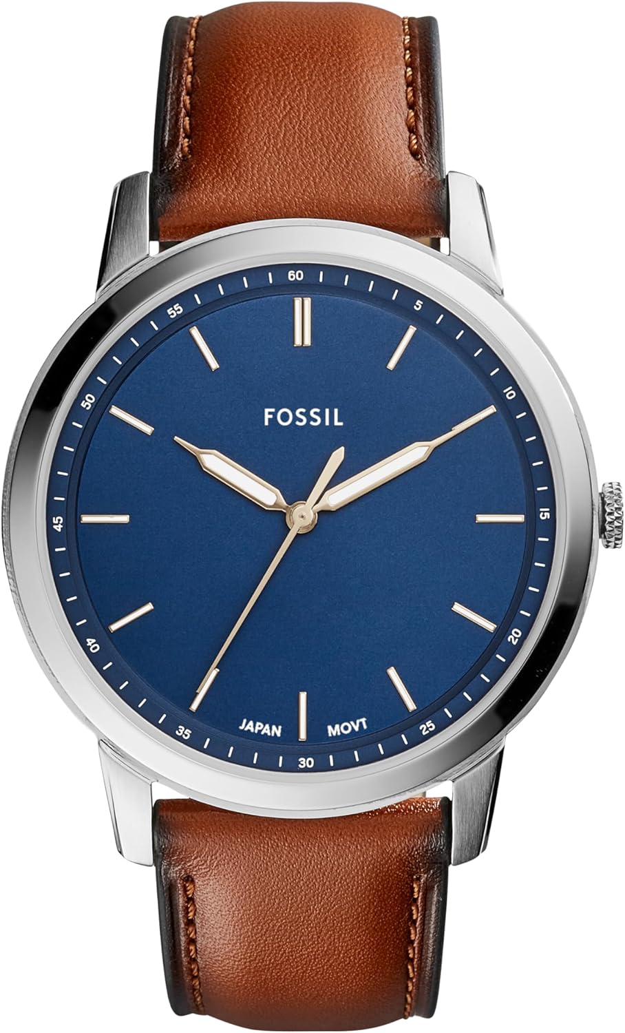 Fossil Men's Minimalist Leather Watch - Timeless Style