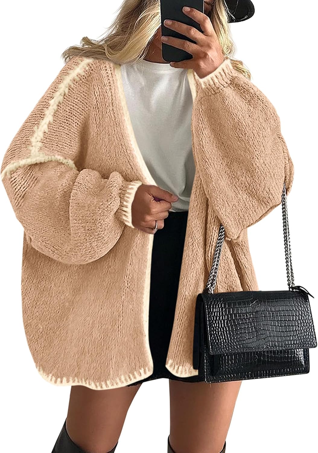 PRETTYGARDEN Womens Oversized Cardigan Sweaters for Fall Style