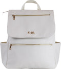 Premium Vegan Leather Diaper Bag Backpack - Spacious, Easy Care