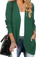 Long Sleeve Open Front Lightweight Knit Cardigan - Cozy Draped Fit