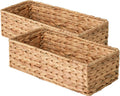 Toilet Tank Basket for Bathroom - Water Hyacinth 2-Pack