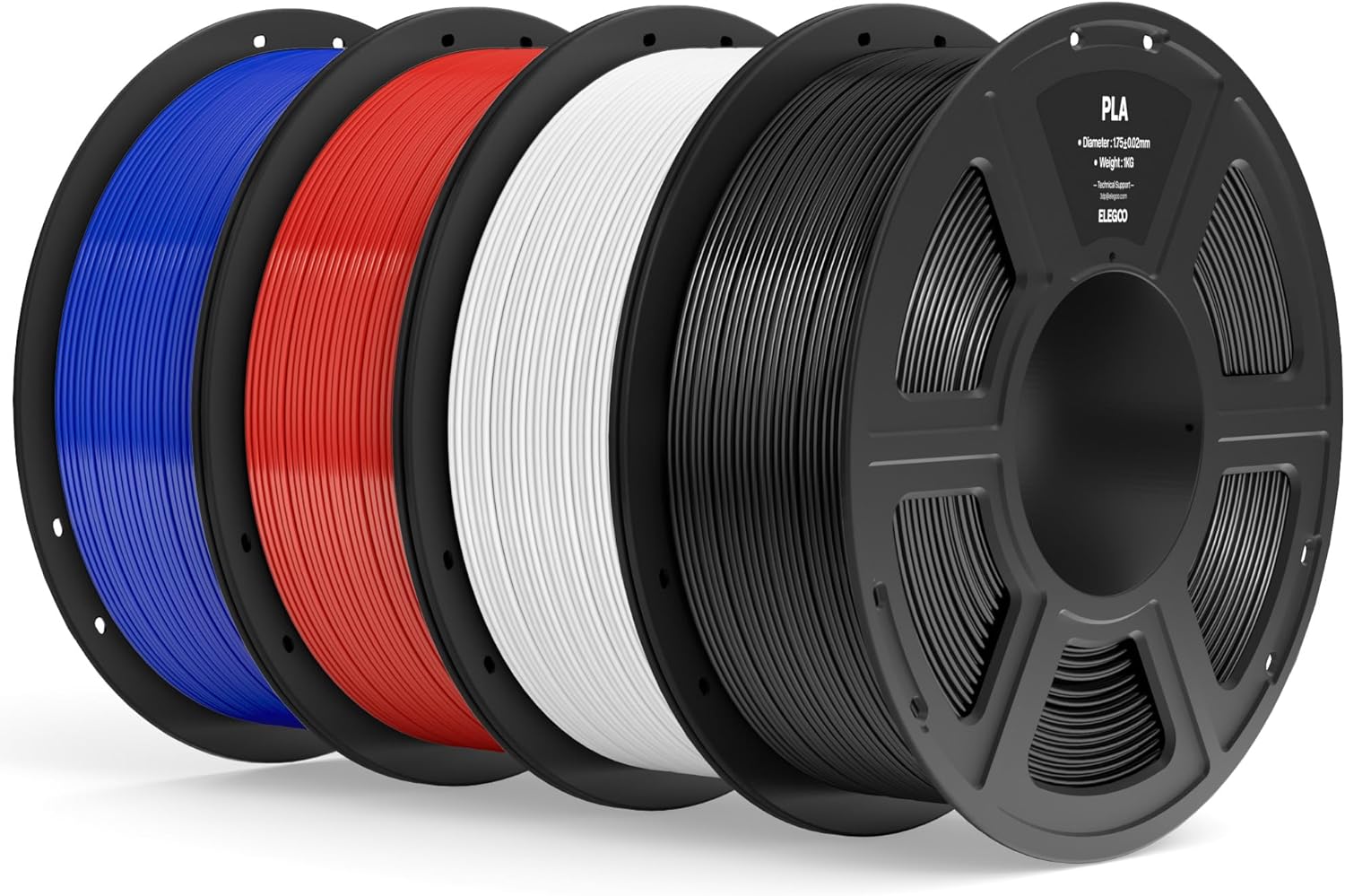 ELEGOO PLA Filament Bundle 4KG for 3D Printers - High Quality