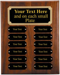 Perpetual Plaque Award 8x10 - Custom Engraved Perpetual Trophy
