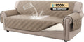 100% Waterproof Couch Cover for 3 Cushion Sofa - Pet Friendly Taupe