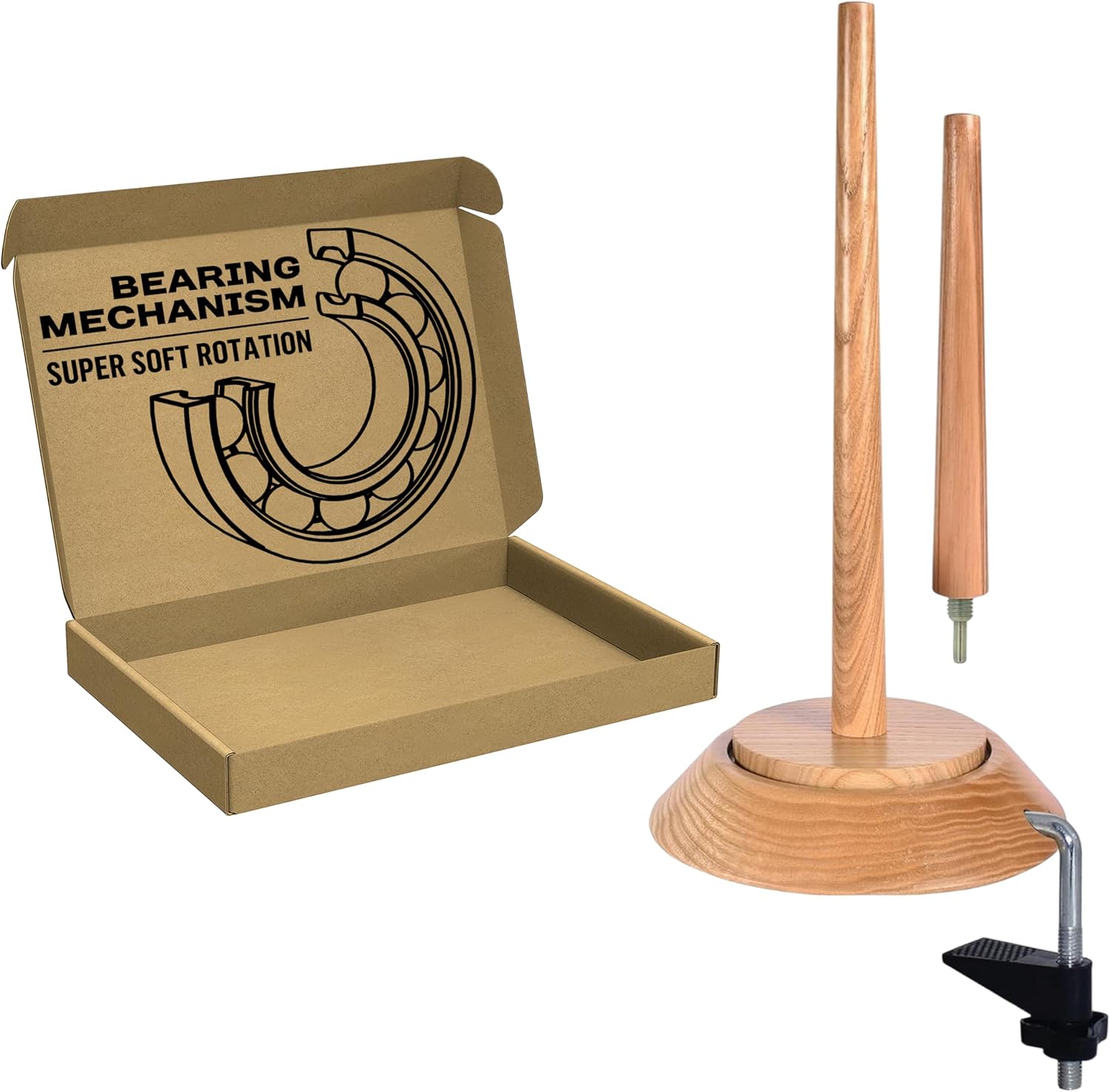 BARVA Yarn Holder Set for Chunky Yarn - 22 Lb Capacity