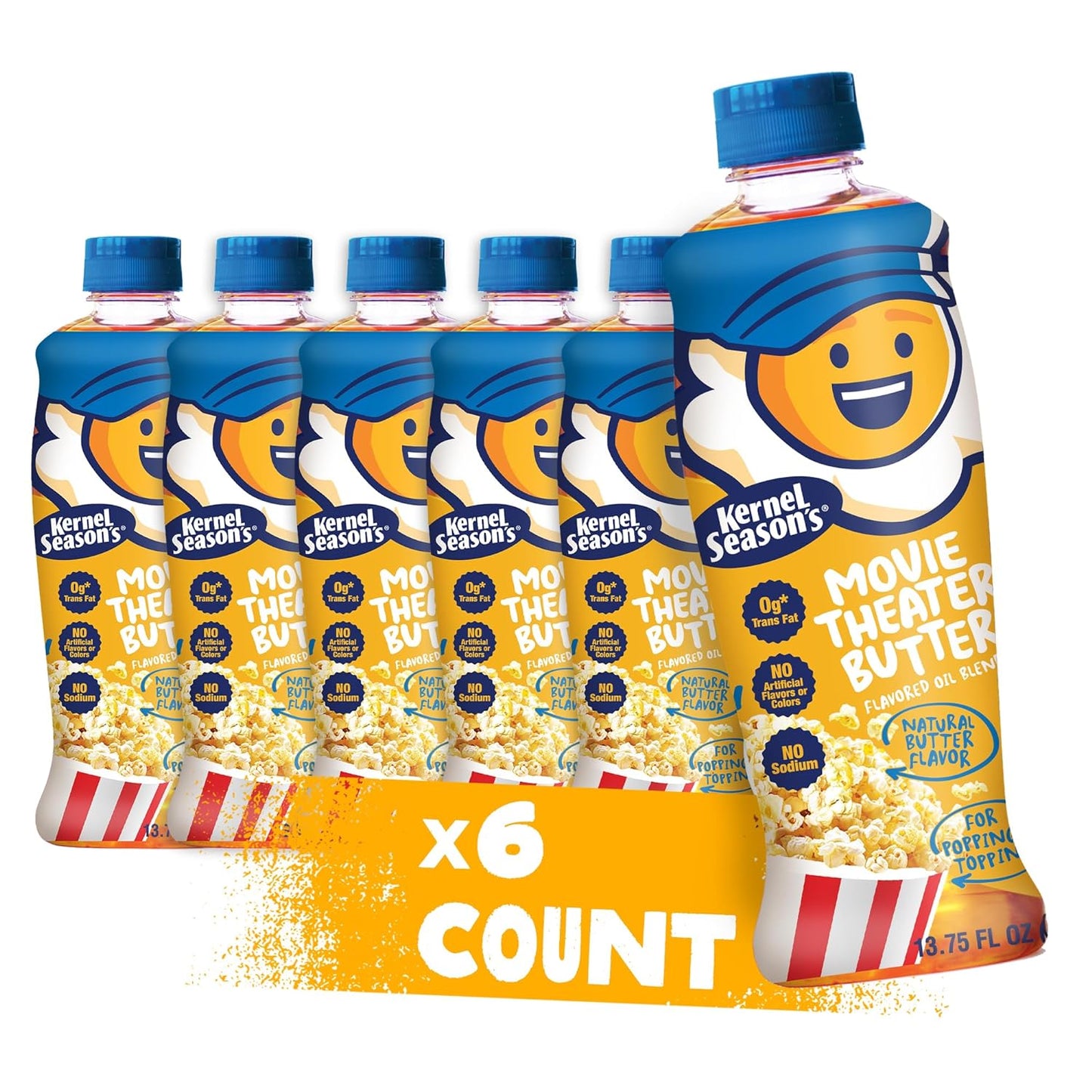 6-Pack Kernel Season's Movie Theater Popcorn Oil