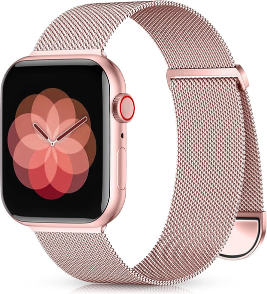 Zedoli Stainless Steel Magnetic Apple Watch Band - Secure & Stylish!