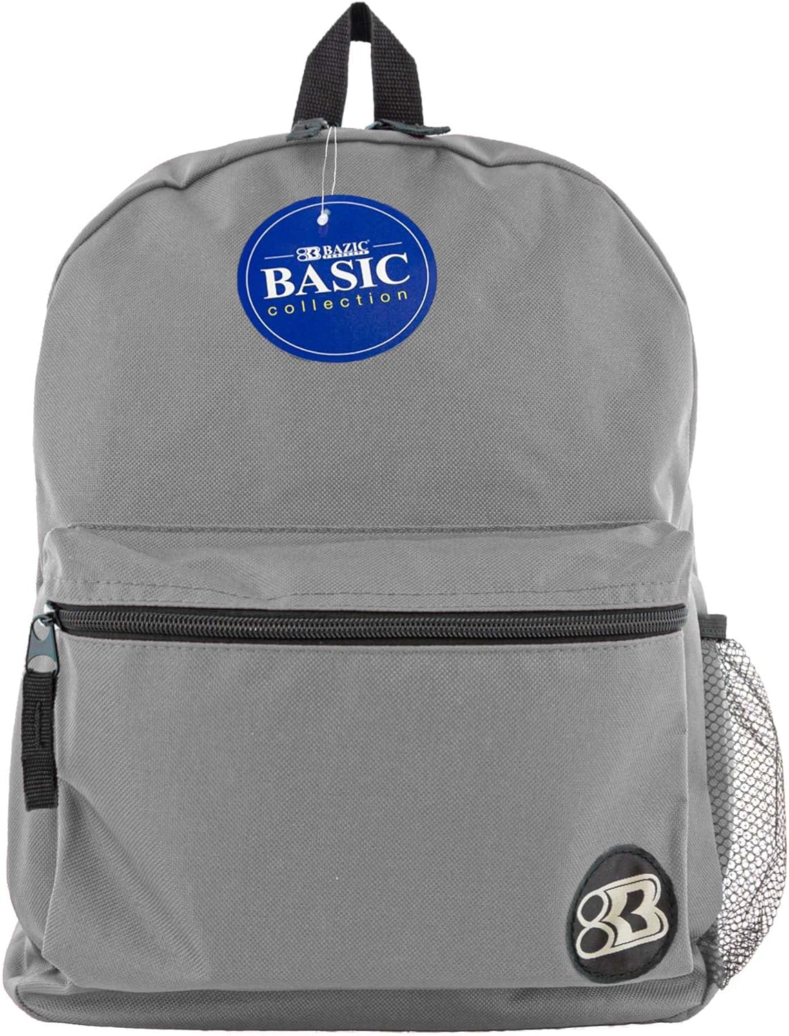 Lightweight School Backpack 16in Gray for Students & Travel