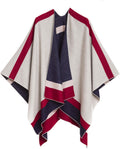 Women's Shawl Wrap Poncho Ruana Cape Cardigan Sweater - Travel Cozy