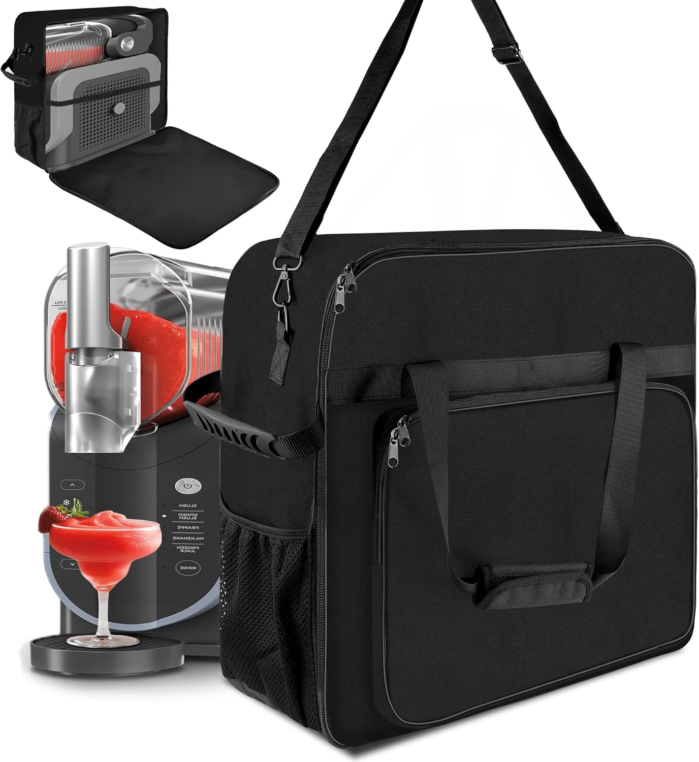Carrying Bag for Ninja Slushie Machine FS301 with Multi-Pockets