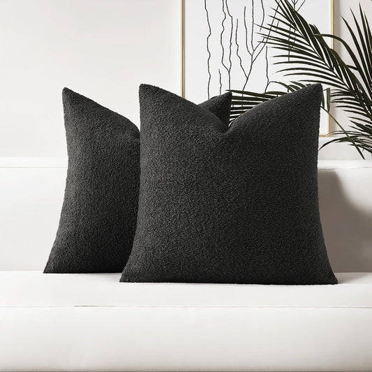 Set of 2 26x26 Decorative Throw Pillow Covers for Cozy Decor