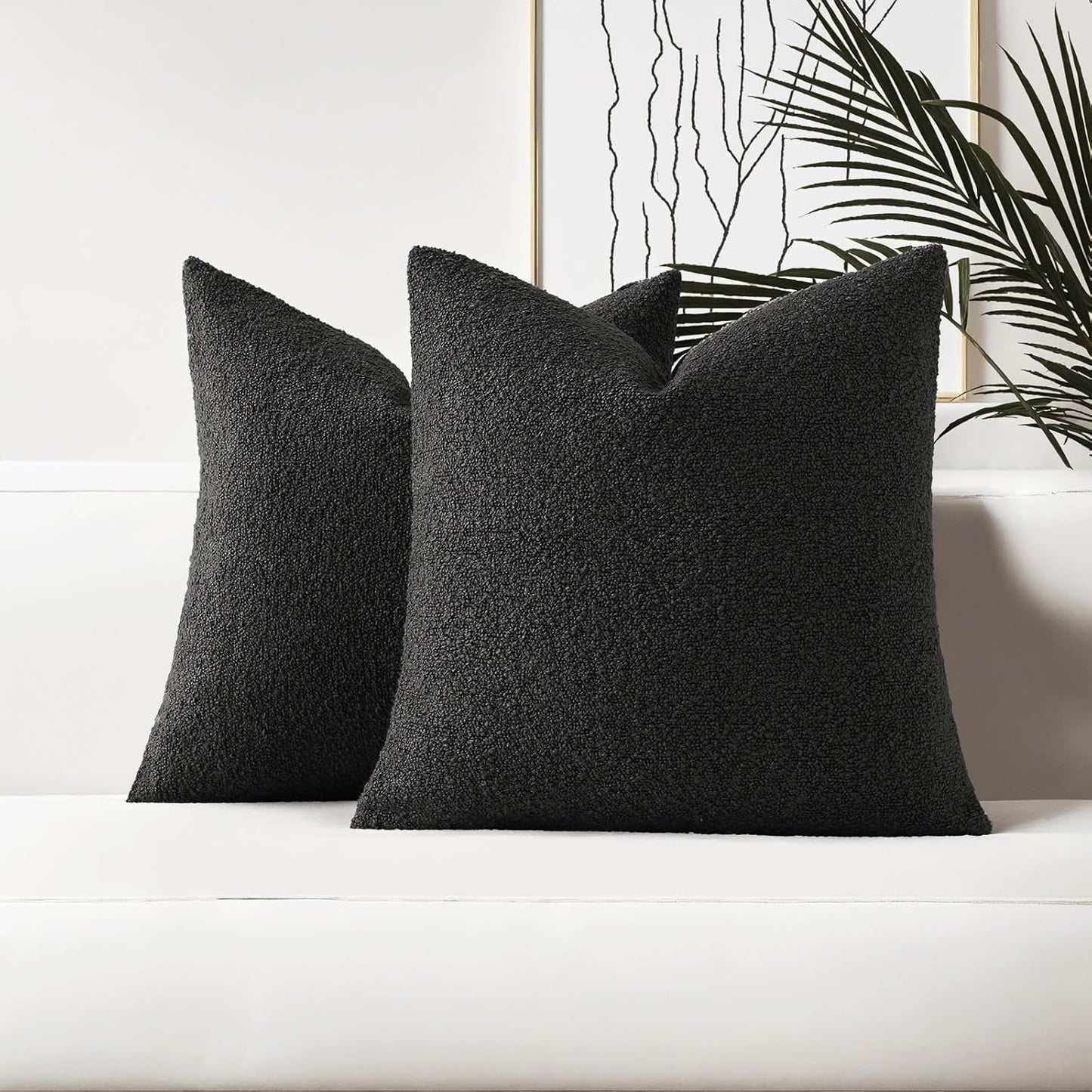 Set of 2 24x24 Decorative Throw Pillow Covers for Cozy Home