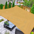 AsterOutdoor Sun Shade Sail Rectangle 10 ft x 10 ft - UV Block Canopy