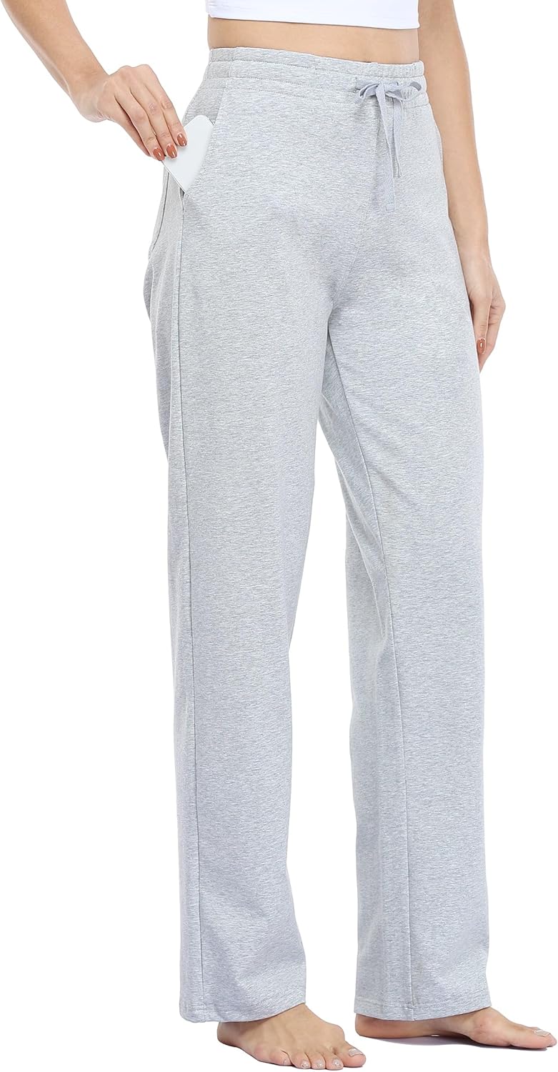 Willit Women's Cotton Sweatpants for Yoga and Lounge Comfort