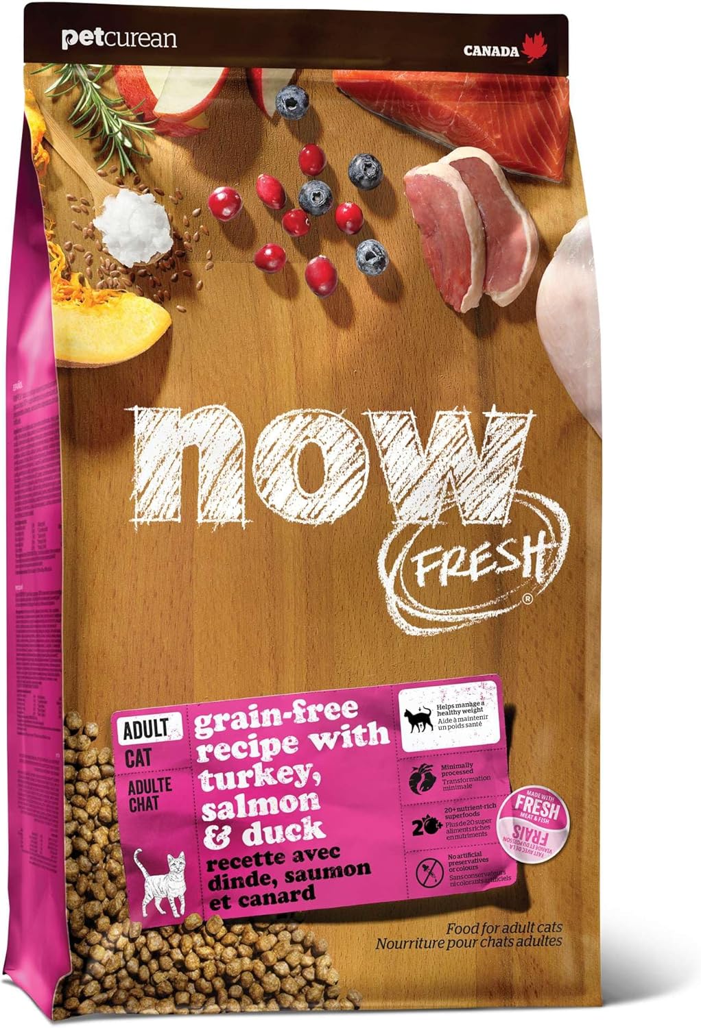 Now Fresh Grain-Free Dry Cat Food with Turkey, Salmon & Duck