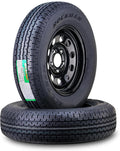 ROCKMAN Trailer Tire Wheel Assembly ST205/75R15 5 Lug - Durable Safety