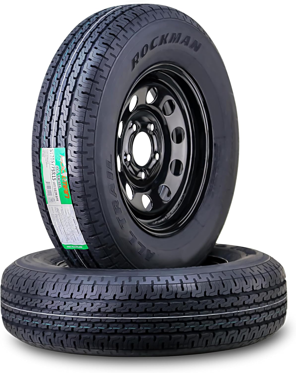 ROCKMAN Trailer Tire Wheel Assembly for Safe and Durable Hauling