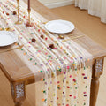 Champagne Floral Table Runner 3 Pack 29in x 120in - Embroidered Daisy