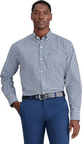 Men's Performance Comfort Long Sleeve Plaid Button Down - Soft Stretch
