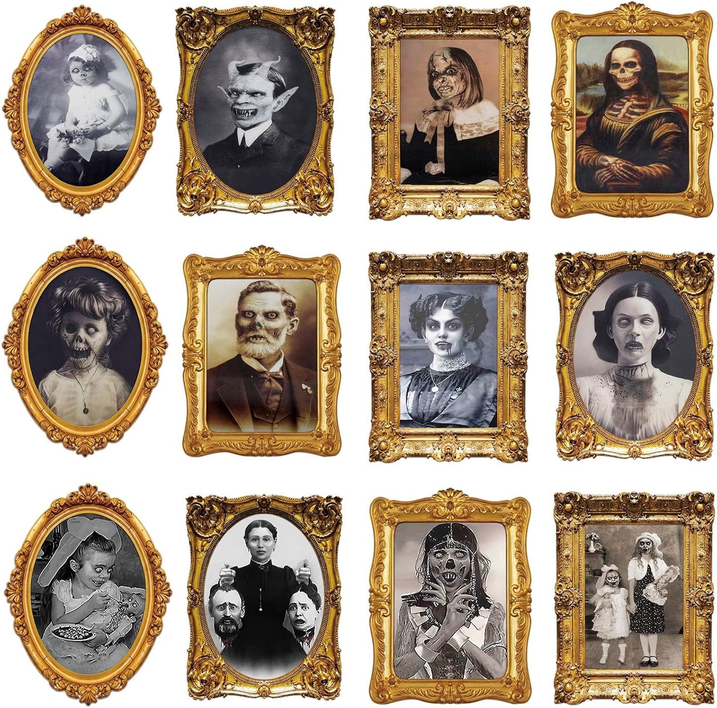 3D Changing Face Portraits for Spooky Halloween Decor Fun