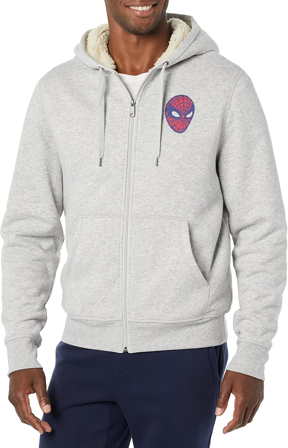 Marvel Star Wars Men's Sherpa-Lined Full-Zip Hoodie Sweatshirt