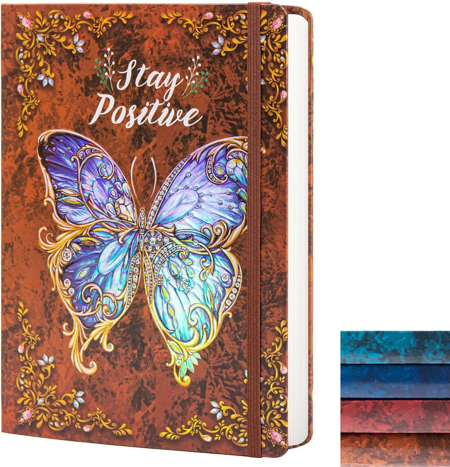 3D Butterfly Embossed Writing Journal - Elegant and Functional - 192 Pages - B5 Size