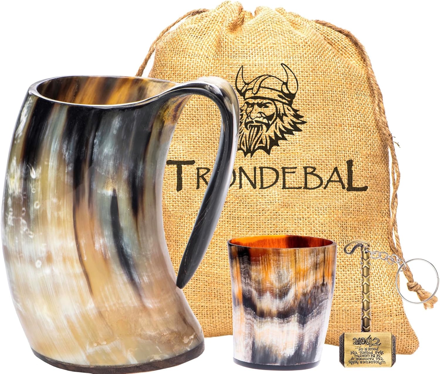 Viking Drinking Horn Mug - Unique Gift for Beer Lovers
