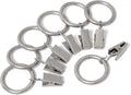 Iron Metal Curtain Clip Rings 1 in Interior Diameter - Set of 20