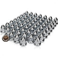 60 Pcs 33mm Lug Nut Covers Push On Chrome - Semi Truck Wheel Upgrade