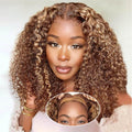 Curly Bob Wig Human Hair 200% Density 5x5 HD Lace Closure
