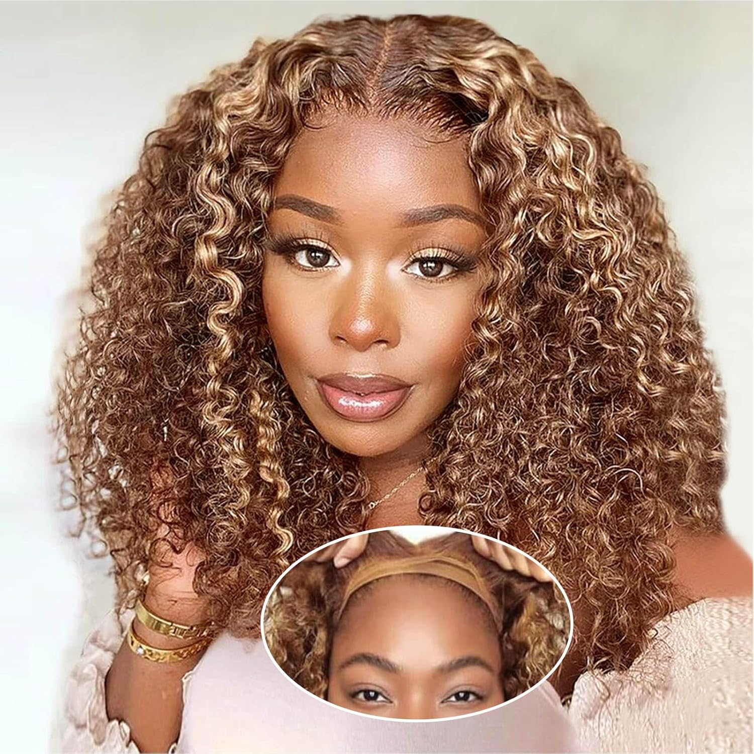 Curly Bob Wig Human Hair 200% Density 5x5 HD Lace Closure