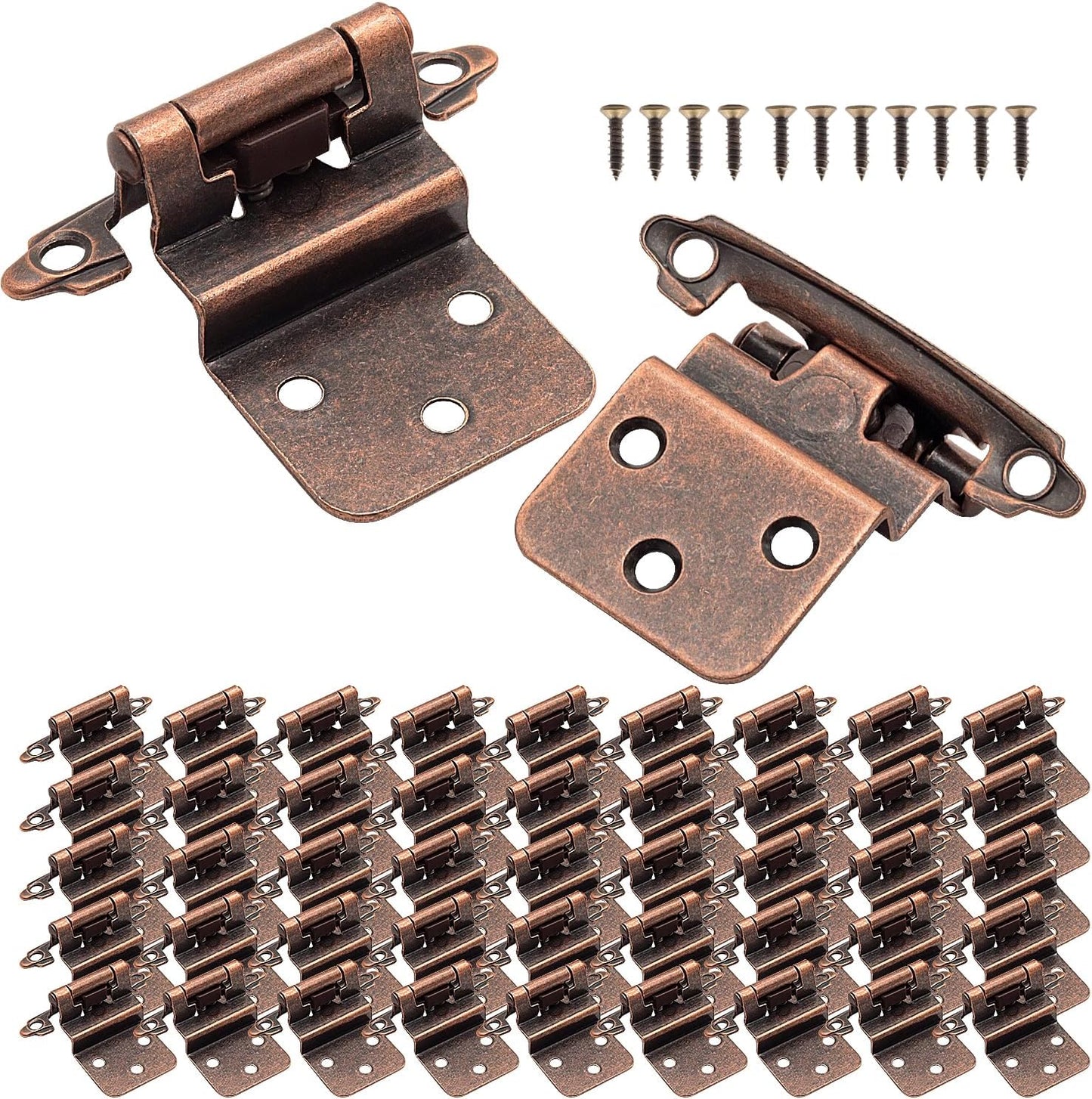 3/8 Inset Cabinet Doors Hinges Bronze for Kitchen and Bathroom