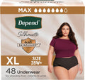 Depend Silhouette Adult Diapers for Women - Maximum Absorbency