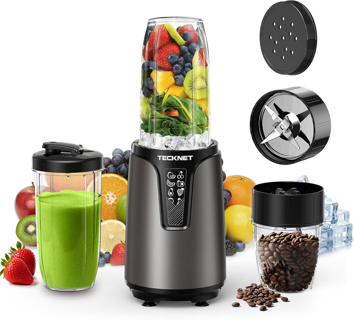 TECKNET 1000W Bullet Blender for Smoothies and Protein Shakes