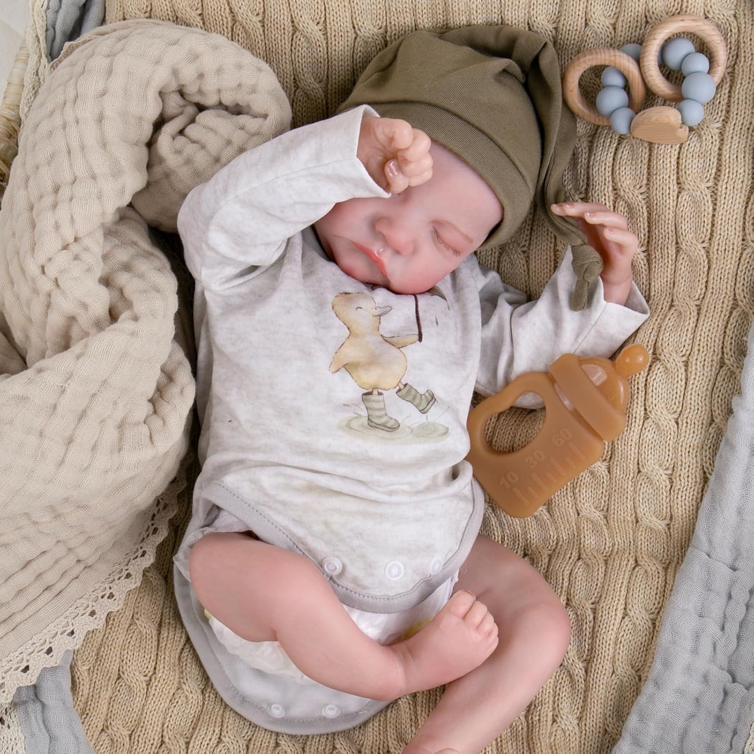 Aori Reborn Baby Dolls Boy - 18-inch Lifelike Newborn Doll