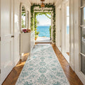jinchan Runner Rug 3x10 Vintage-Inspired Floral Runner - Machine