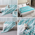 Waterproof Pet Blanket Blue Wave XXL - Reversible Sofa & Bed Cover