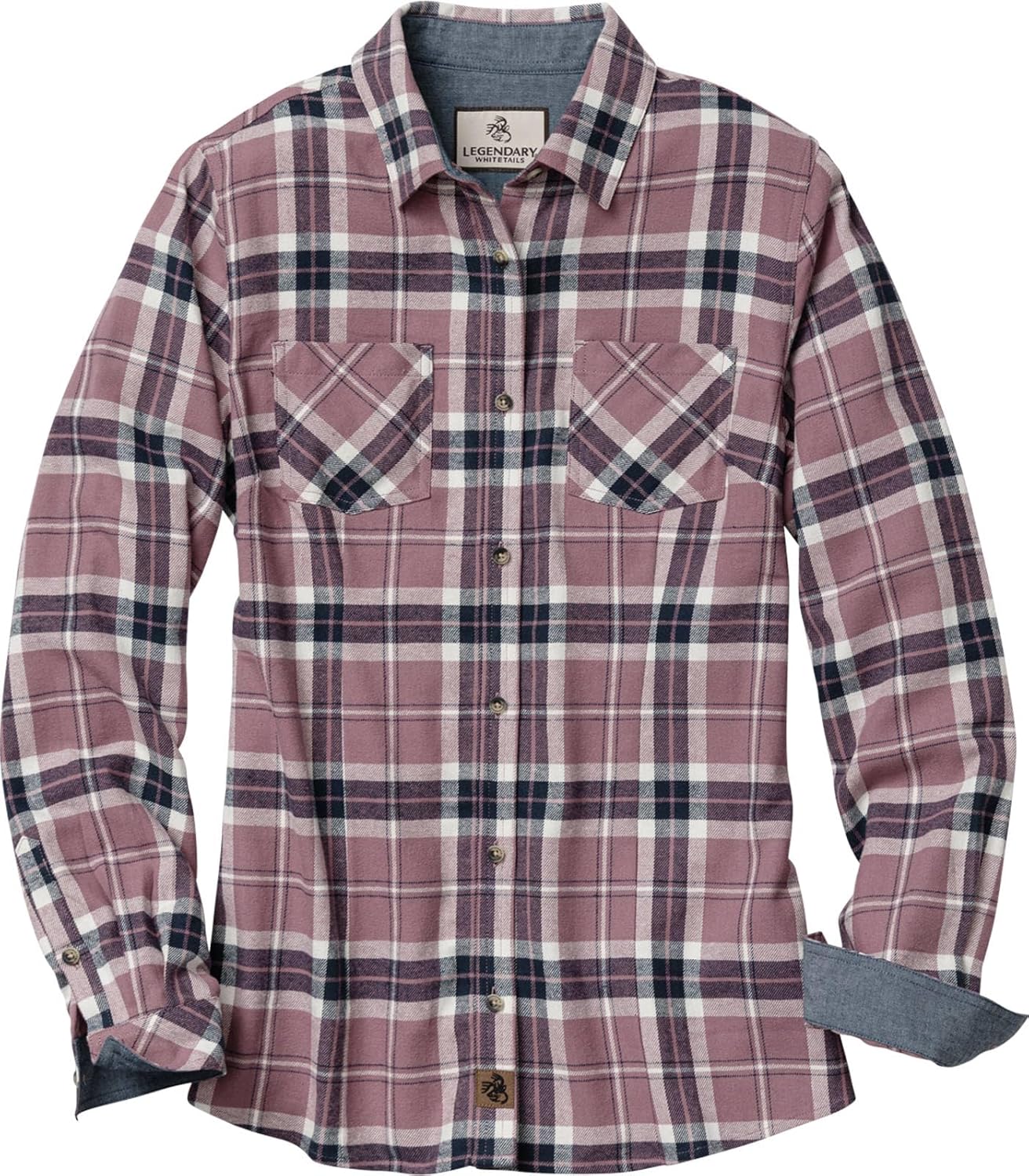 Legendary Whitetails Womens Long Sleeve Plaid Flannel Shirt