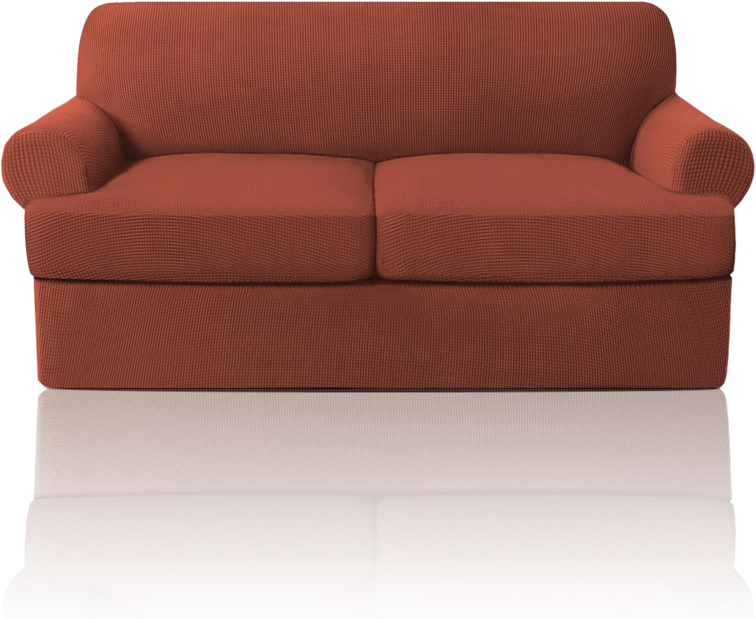 PrinceDeco T Cushion Loveseat Slipcover for 2 Cushion Couch