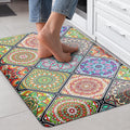 QIYI Boho Anti Fatigue Kitchen Mat 20 in x 32 in - Cushioned Comfort