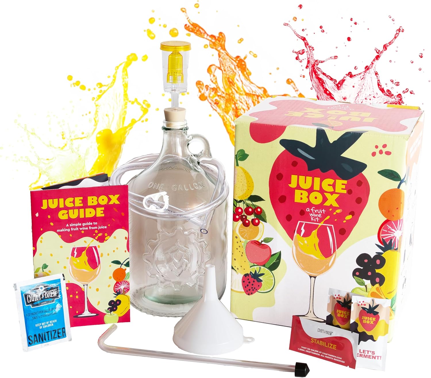 Juice Box Fruit Wine Making Kit - Easy At Home Wine Kit