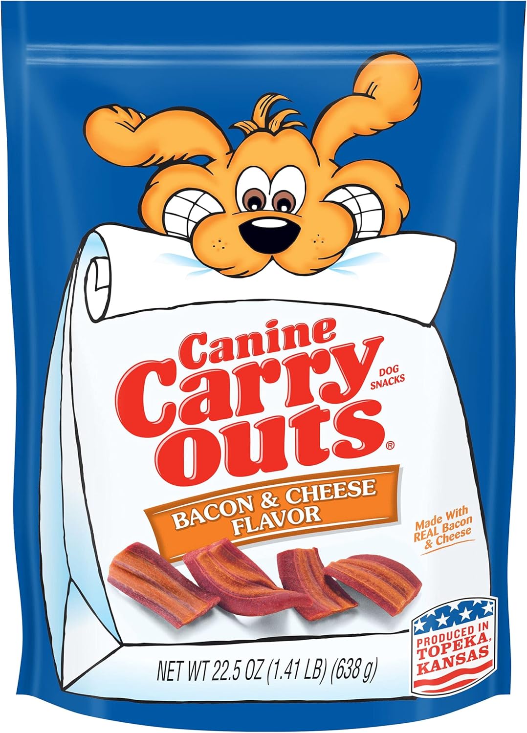 Canine Carry Outs Bacon & Cheese Flavor Dog Treats, 22.5 Ounce