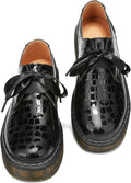 Women Lace-up Platform Chunky Loafers for Business and Casual Wear