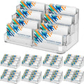 Acrylic Business Card Holder 8 Pocket - High Capacity Desk Stand